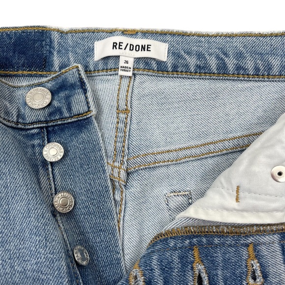 Re/Done 90’s High Rise Ankle Crop Jeans Size 26 NWT - Picture 3 of 7